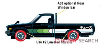 1978 Datsun Truck - (CUSTOM) - Gloss Black (ミニカー) その他の画像2