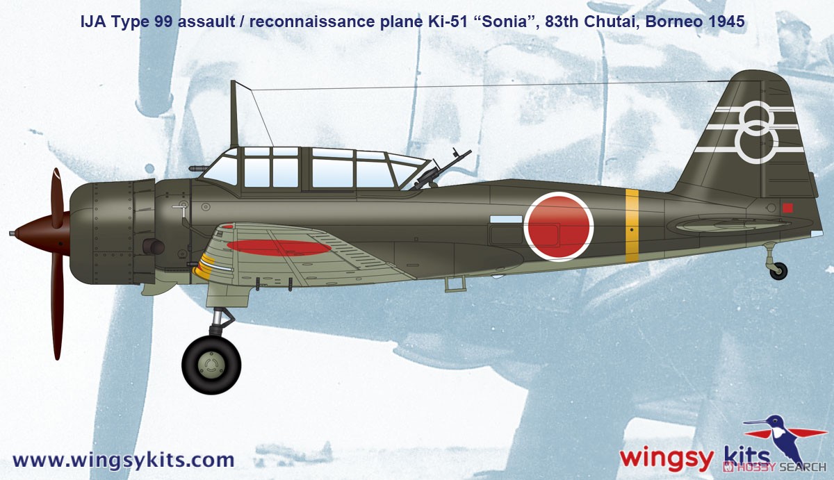 日本陸軍 九九式軍偵察機 (プラモデル) 塗装2