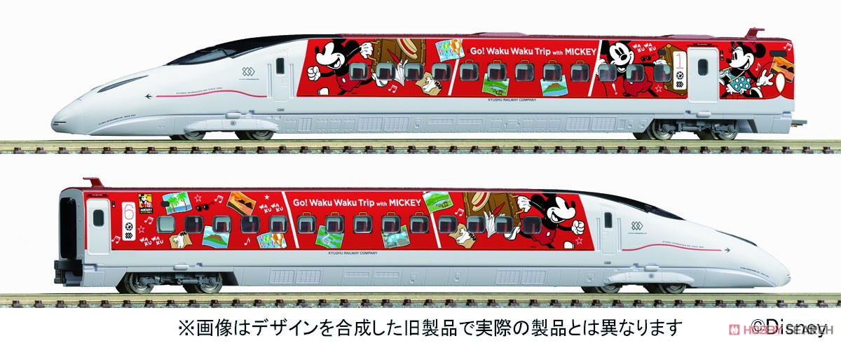 【限定品】 九州新幹線 800-1000系 (JR九州 Waku Waku Trip 新幹線 ミッキーマウス＆ミニーマウス デザイン)セット (6両セット) (鉄道模型) その他の画像1