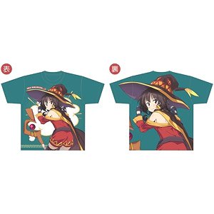 映画 この素晴らしい世界に祝福を！紅伝説 描き下ろし 背負われめぐみん フルグラフィックTシャツ M (キャラクターグッズ)