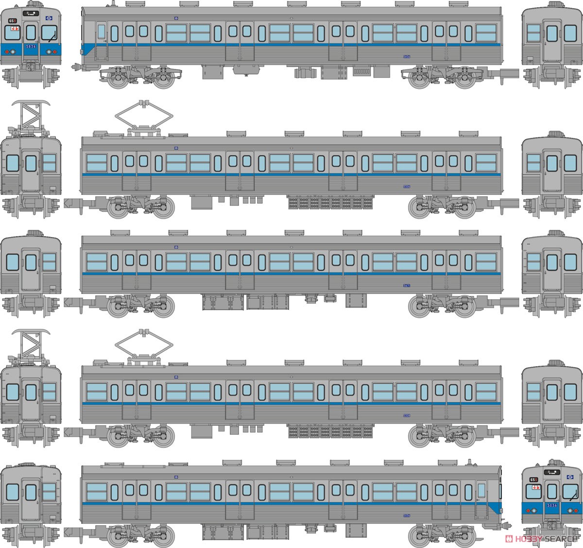 鉄道コレクション 営団地下鉄 5000系 東西線・非冷房車 基本5両セット A (基本・5両セット) (鉄道模型) その他の画像1