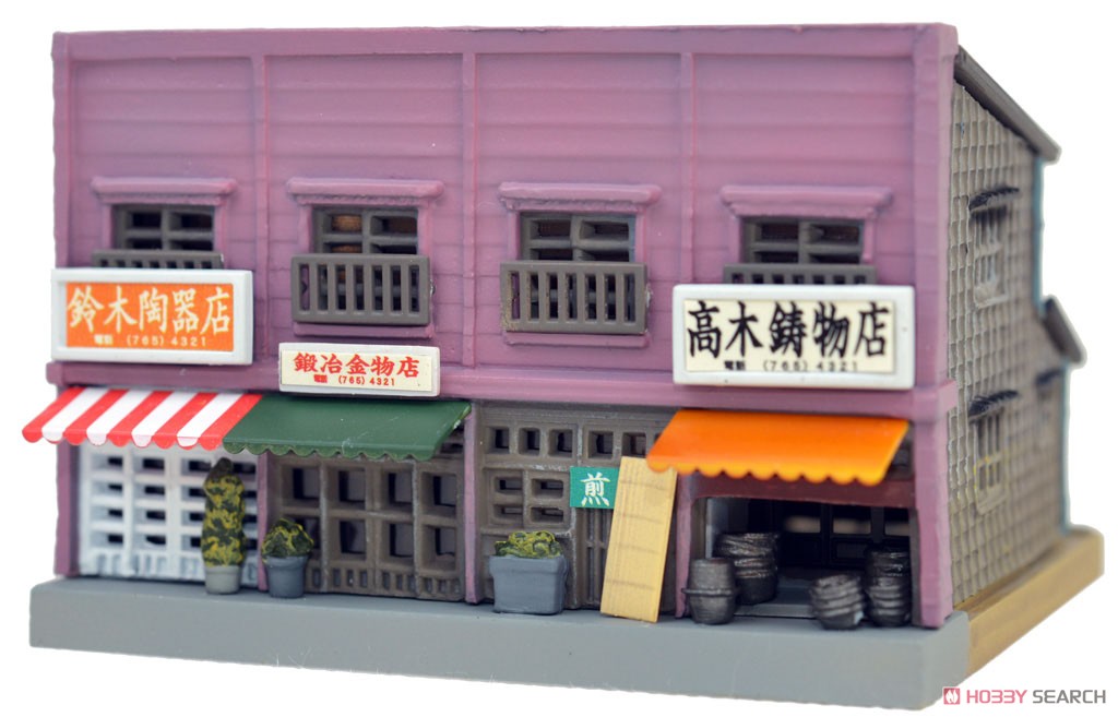 The Building Collection 055-3 Corner Rowhouse with Shops B3 (Nagaya Stores B3) (Model Train) Item picture1