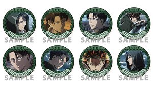 Attack on Titan Trading Can Badge Levi Special Part 1 (Set of 8) (Anime Toy)
