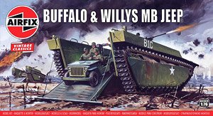 Buffalo Amphibian & Jeep (Plastic model)