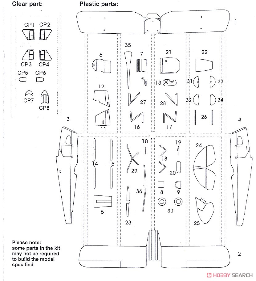 デ・ハビランド D.H.83 フォックス・モス 「オーストラリア」 (プラモデル) 設計図3