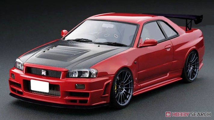 Nismo R34 GT-R R-tune Red (EN-Wheel) (Diecast Car) Other picture1