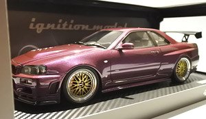 Nismo R34 GT-R R-tune Midnight Purple (ミニカー)