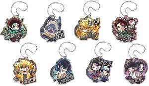 Pita! Deformed Demon Slayer: Kimetsu no Yaiba Acrylic Key Ring Vol.2 (Set of 8) (Anime Toy)