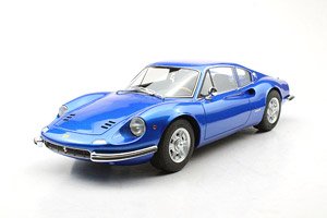 Dino 206 GT (Blue) (Diecast Car)