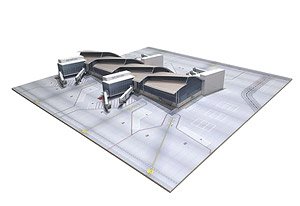 North Concourse Los Angeles - Tom Bradley International Terminal (Pre-built Aircraft)