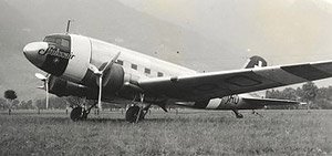 DC-3 スイス航空 neutrality color scheme HB-IRO (完成品飛行機)