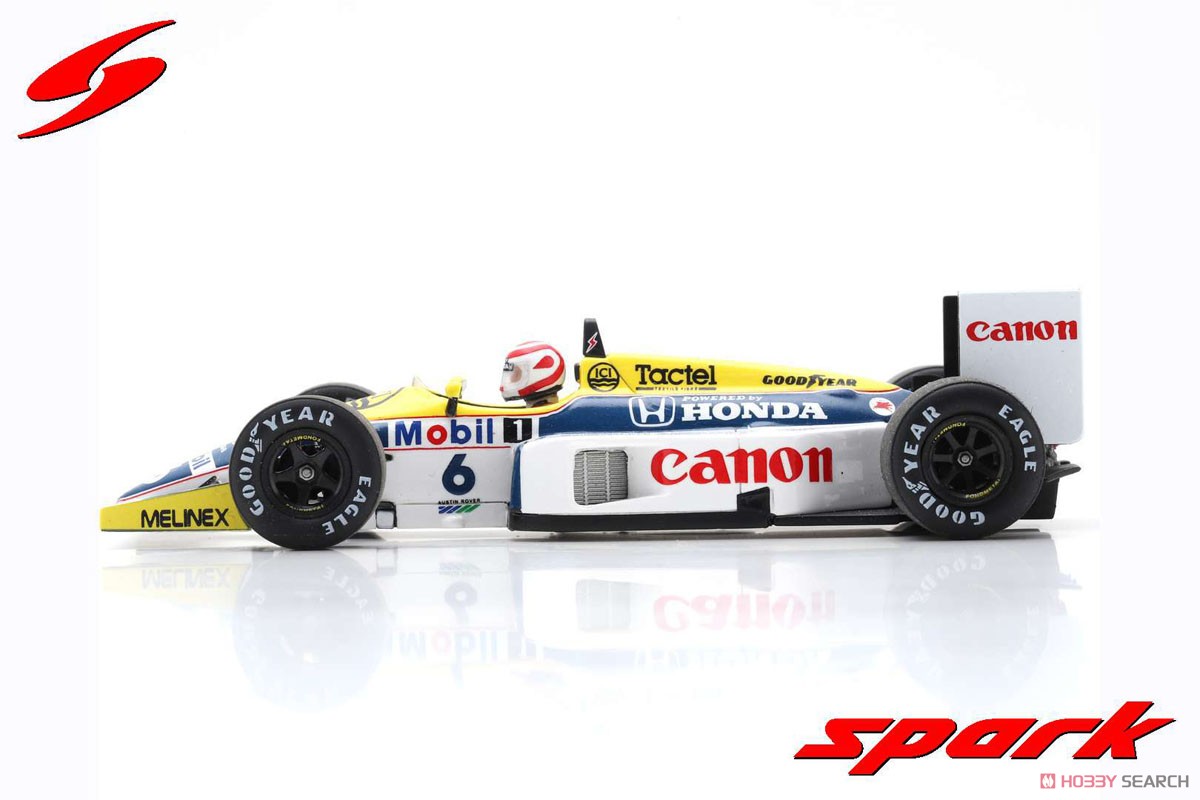 Williams FW11 No.6 Winner Brazilian GP 1986 Nelson Piquet (ミニカー) 商品画像4