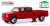 Artisan Collection - 1997 Chevrolet 3500 Crew Cab Silverado - Victory Red (Diecast Car) Item picture1