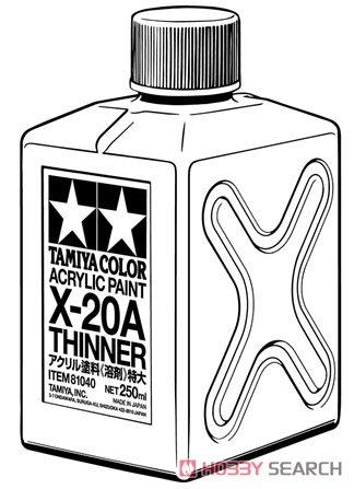 X-20A アクリル塗料 溶剤特大 (250ml) (溶剤) その他の画像1