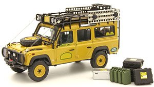 Land Rover Defender 110 Camel Trophy Support Unit Sabah-Malaysia 1993 Yellow (Diecast Car)