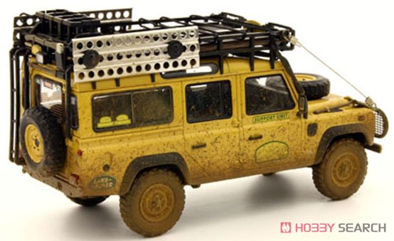 Land Rover Defender 110 Camel Trophy Support Unit Sabah-Malaysia 1993 Dirty ver.Yellow (Diecast Car) Item picture2