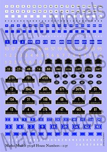 Diorama Material House Numbers (Decal)