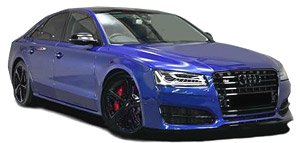 Audi S8 plus Transparent Blue (ミニカー)