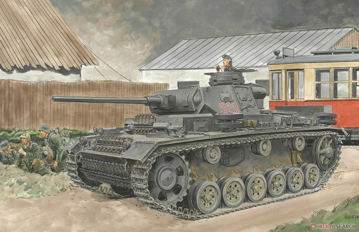 WW.II ドイツ軍 III号戦車J型 極初期/初期生産型 (2 in1) (プラモデル) その他の画像1