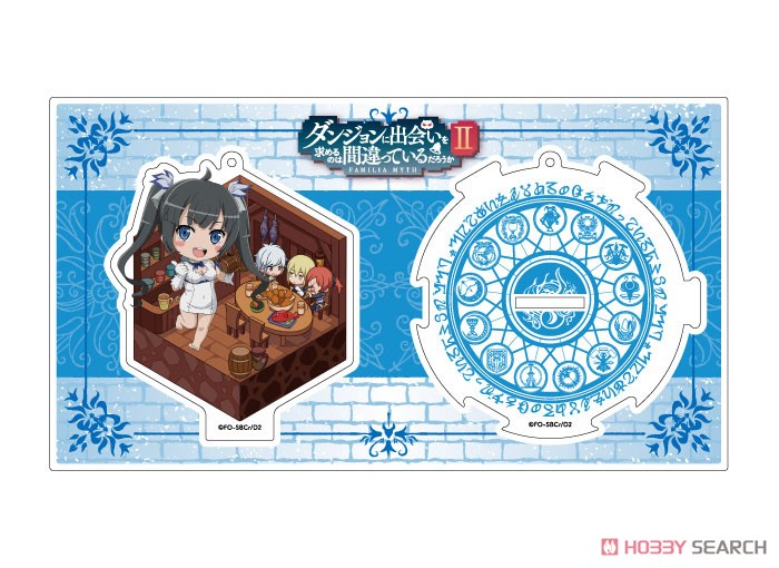 Is It Wrong to Try to Pick Up Girls in a Dungeon? II Nendoroid Plus Vignette Design Acrylic Stand Key Chain Hestia (Anime Toy) Item picture1