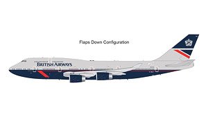 747-400 ブリティッシュエアウェイズ G-BNLY Landor livery, flaps down (完成品飛行機)