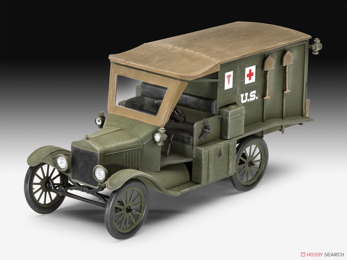 T型フォード 救急車 1917 (プラモデル) 商品画像1