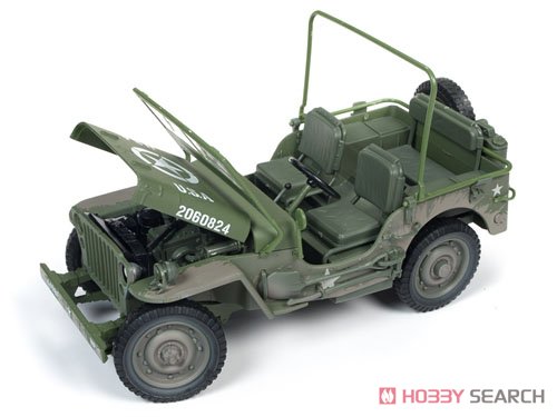 1941 Jeep Willys in Muddy Olive Drab Camo Auto World Military Series (Diecast Car) Item picture4