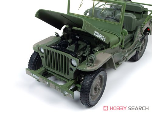 1941 Jeep Willys in Muddy Olive Drab Camo Auto World Military Series (Diecast Car) Item picture5