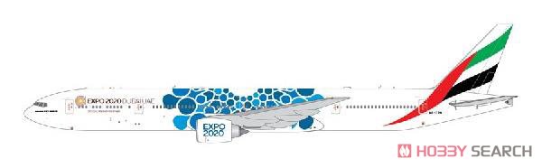 エミレーツ航空 (blue Expo 2020 livery) 777-300ER A6-EPK (完成品飛行機) その他の画像1