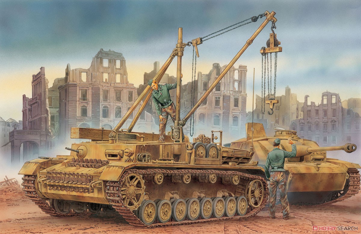 WW.II ドイツ軍 IV号戦車H型 中期生産型/ベルゲパンツァー 4号回収戦車 (2 in1) (プラモデル) その他の画像2