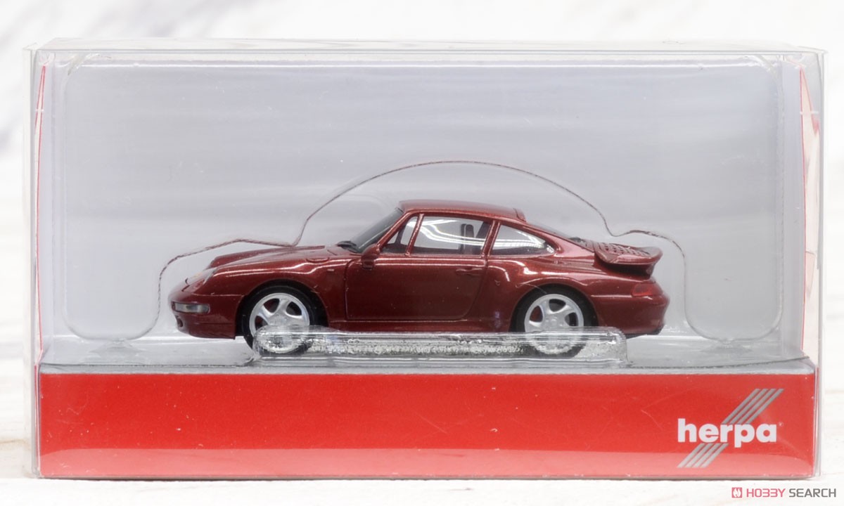 (HO) ポルシェ 911 Turbo (993) レッドメタリック (鉄道模型) パッケージ1