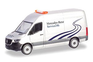 (HO) メルセデスベンツ スプリンターボックストラック`Mercedes-Benz 24h Service` (鉄道模型)