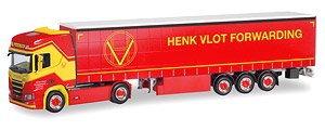 (HO) スカニア CS 20 HDカーテンキャンバス セミトレーラー`Henk Vlot` (鉄道模型)