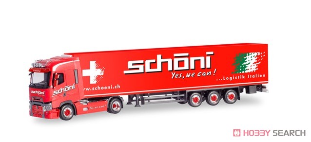 (HO) ルノー T冷蔵ボックス セミトレーラー`Schoni International` (鉄道模型) 商品画像1