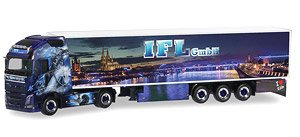 (HO) ボルボ FH GI.XL冷蔵ボックス セミトレーラー`IFL Koln` (鉄道模型)