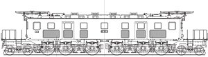 1/80(HO) J.N.R. Electric Locomotive Type EF57 (Tokaido Type) Type A Kit (Unassembled Kit) (Model Train)