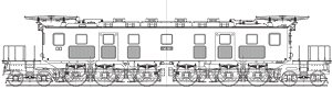 1/80(HO) J.N.R. Electric Locomotive Type EF57 (Tokaido Type) Type B Kit (Unassembled Kit) (Model Train)