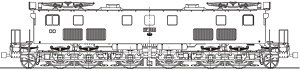 1/80(HO) J.N.R. Electric Locomotive Type EF13 #24 Box Body Type E (Hitachi Remodeled / High Body) Kit (Unassembled Kit) (Model Train)