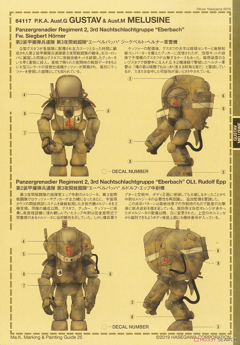 P.K.A. Ausf.G グスタフ&Ausf.M メルジーネ (2体セット) (プラモデル) 解説2