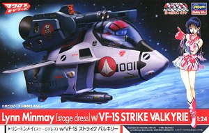 Lynn Minmay (Stage Dress) w/VF-1S Strike Valkyrie (Egg Plane) (Plastic model)