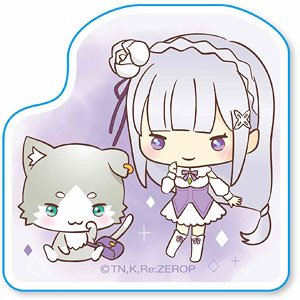 Seal Re:Zero -Starting Life in Sanrio-/Emilia & Pack A (Anime Toy)