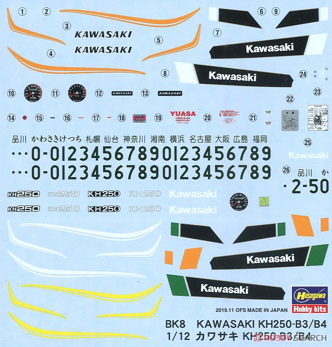 Kawasaki KH250-B3 / B4 (Model Car) Contents3