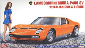 Lamborghini Miura P400 SV w/Italian Girls Figure (Model Car)