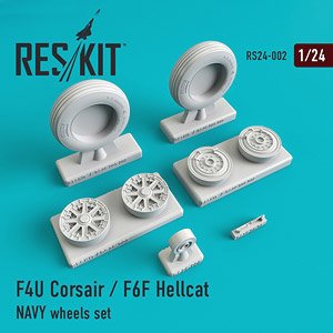 F4U Corsair / F6F Hellcat Navy Wheels Set (Early Model) (Plastic model)