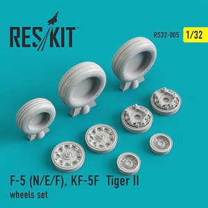 F-5 (N/E/F), KF-5F Tiger II Wheels Set (Plastic model)