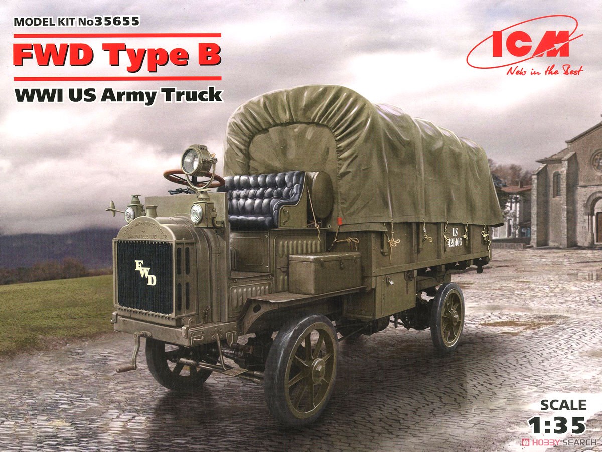 WWI アメリカ陸軍トラック FWD Type B (プラモデル) パッケージ1