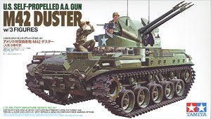 U.S.Self-Proprlled AA Gun M-42 Duster w/Figure x3 (Plastic model)