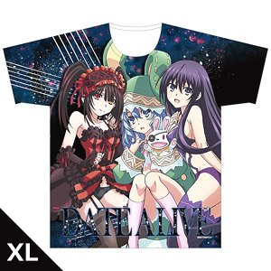 Date A Live III Full Graphic T-Shirt [Tohka Yatogami & Kurumi Tokisaki Yoshino] XL Size (Anime Toy)