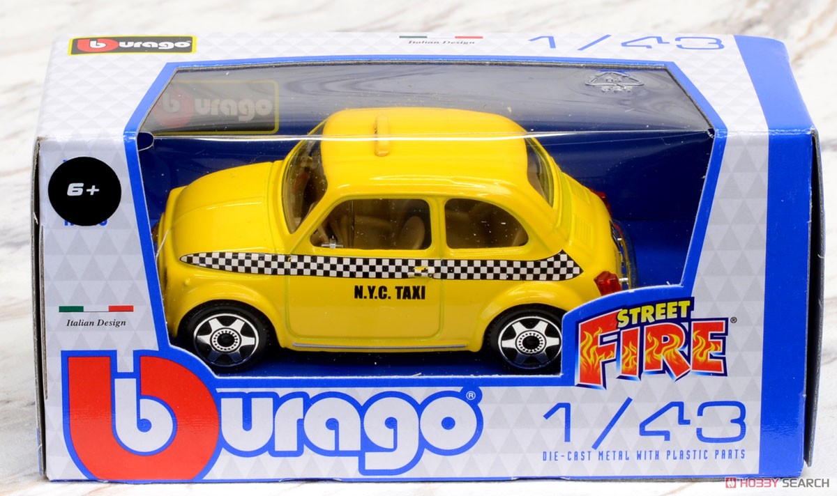 フィアット 500 TAXI (イエロー) (ミニカー) パッケージ1