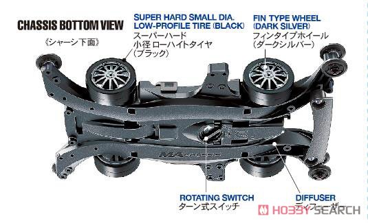トヨタ ガズーレーシング TS050 HYBRID 2019 (MAシャーシ) (ポリカボディ) (ミニ四駆) その他の画像1